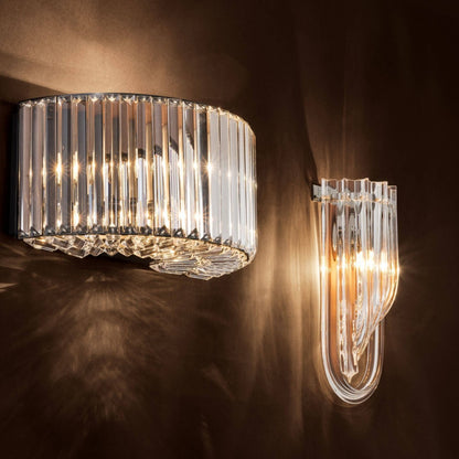 Frostina Lucite Loop Wall Sconce