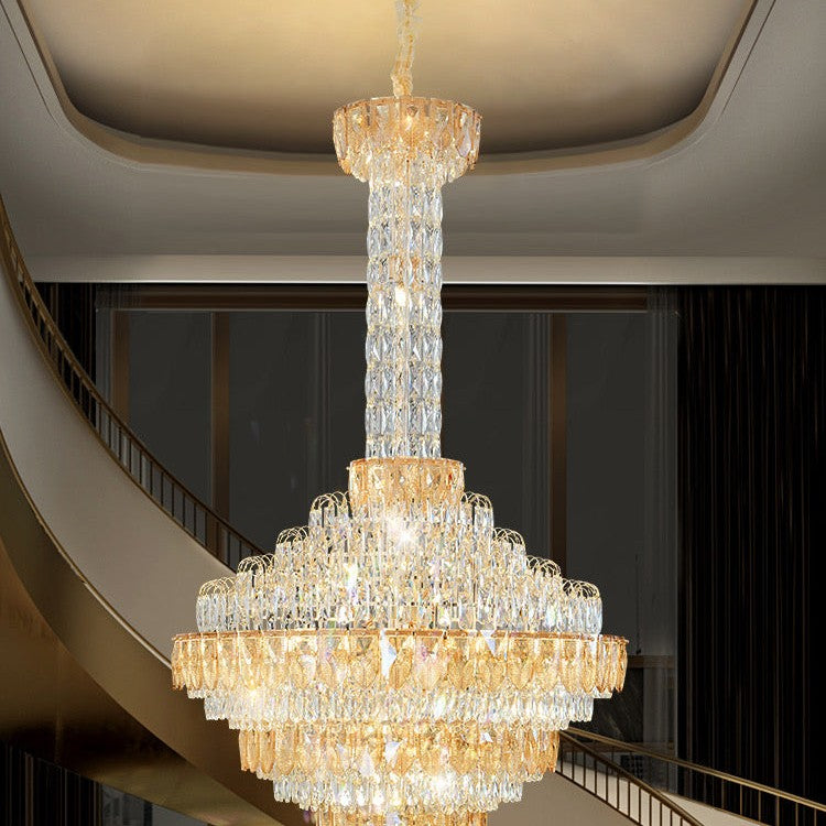 Extra Large Multi-tiered Empire Crystal Chandelier for Big Hallway/Foyer/Staircase