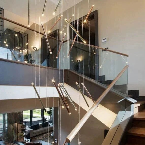 Modern Italian Creative Art Sticks Ceiling Chandelier for Living Room/Staircase/Hotel Lobby