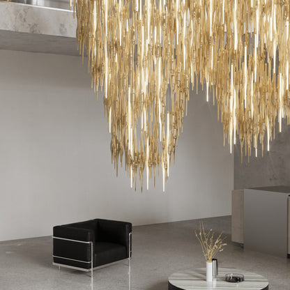 Vitara Meteor Shower Crystal Spiral Chandelier