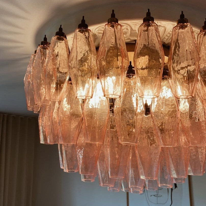 Murano Chandelier – Poliedri – 84 glasses