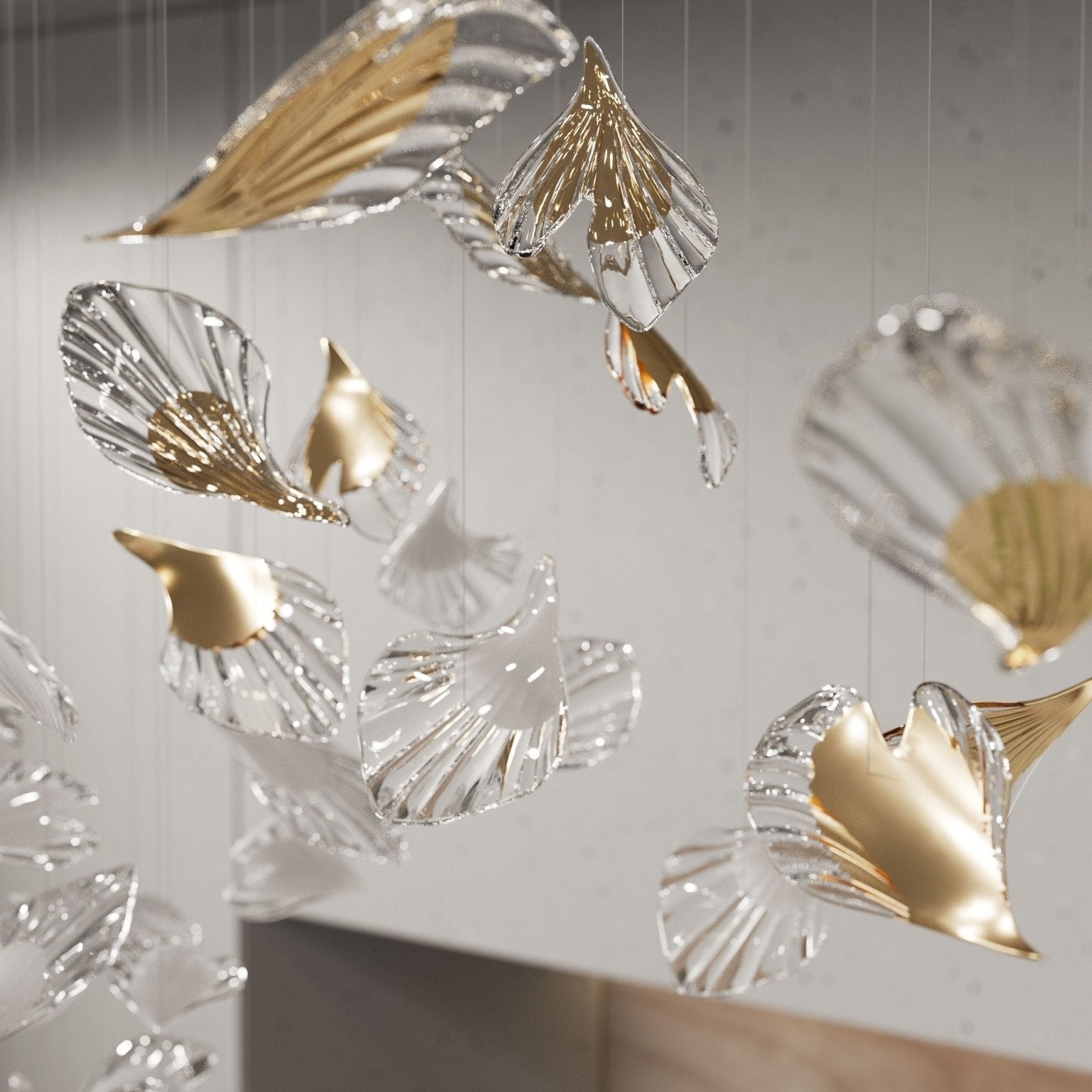Galaxy Breezeleaf Meteor Shower Crystal Spiral Chandelier