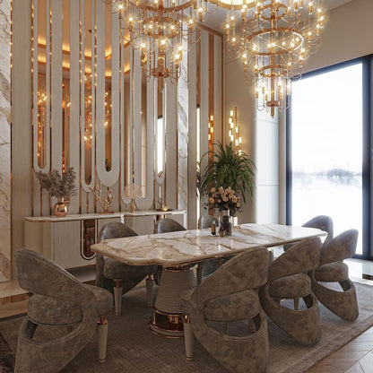Luxury 5-Tier Crystal Rods  Luxury Gala Chandelier