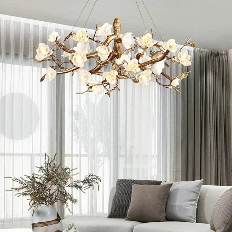 Zendas Branch Crystal Flower Chandelier