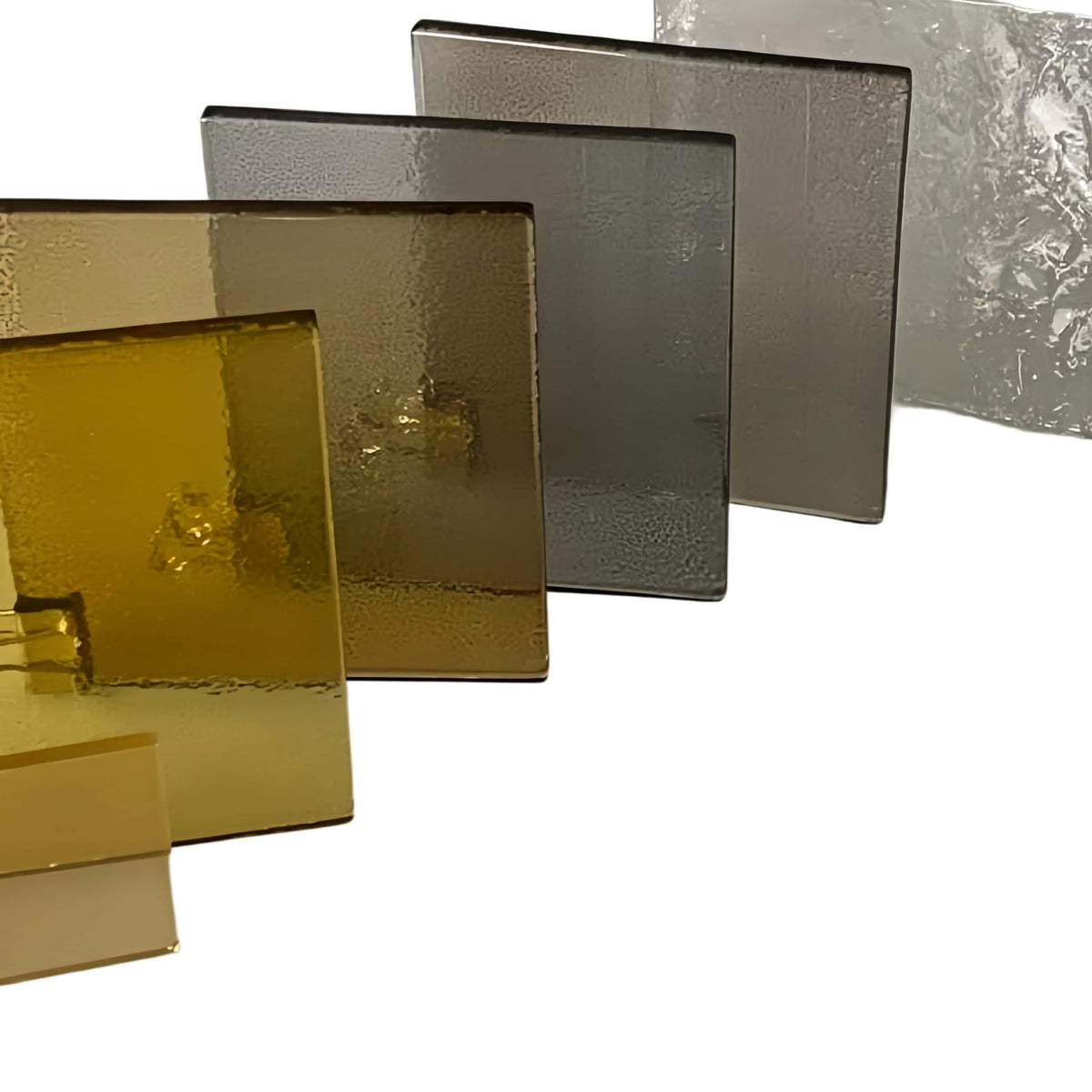Modern Layered Textured Glass Panel Ceiling Light for Hotel Lobby/Living Room
