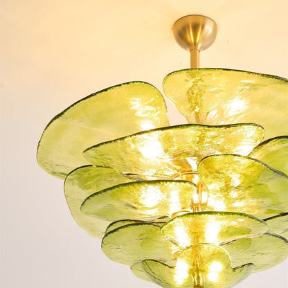 Petals Gold Murano Chandelier