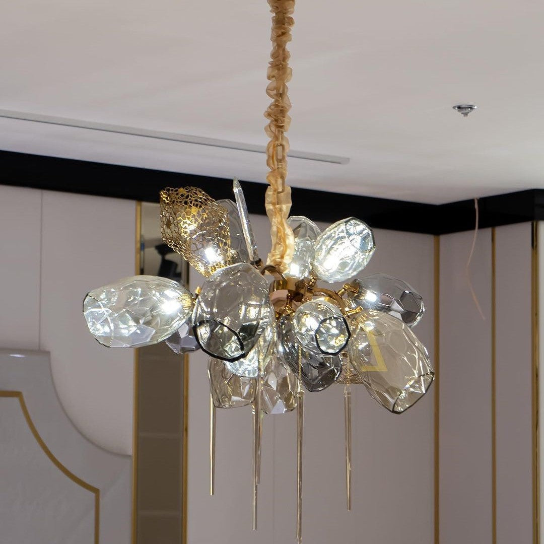 Modern Wine Glass Shape Chandelier Italian Light Luxury Light Fixture for Dining Room/Living Room
