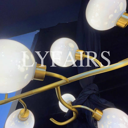 Modern Hand-blown Glass Globes Branch Chandelier for Living/Dining Room/Kitchen Island