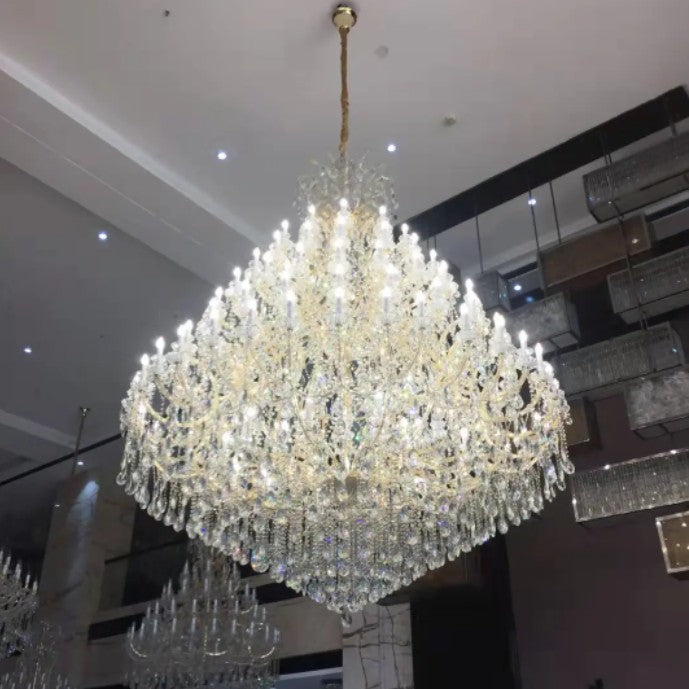 Extra Large Multi-tiered Candle Light  Crystal Chandelier for Hotel/Restaurant