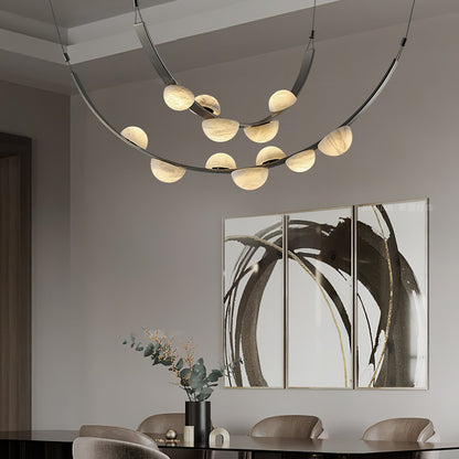 Dew Drops Alabaster Chandelier