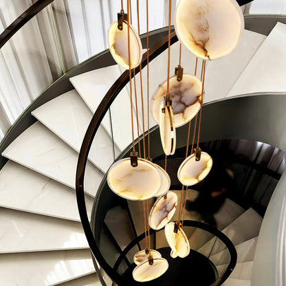 Moonshade Natural Marble Pendant Light Fixture