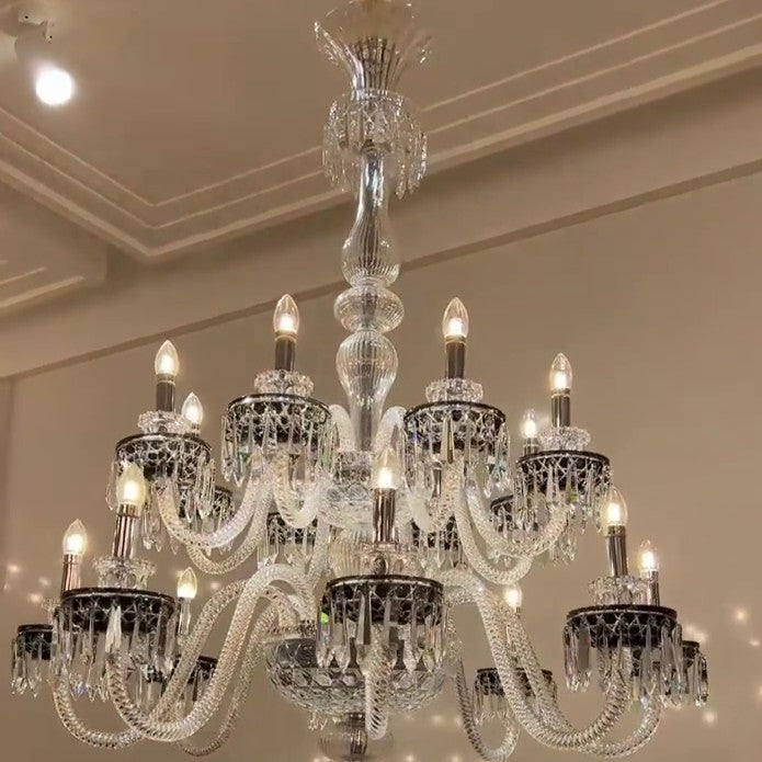 Elegant Crystal Chandelier in Italian Style for Bedroom and Living Room
