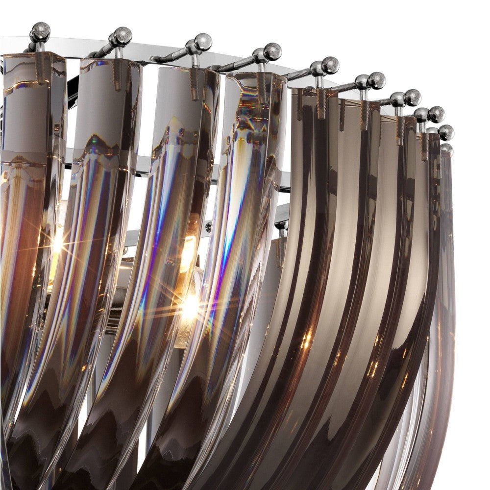 Frostina Lucite Loop Chandelier