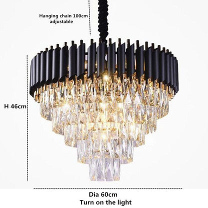 Denise Bobon Conical Crystal Chandelier