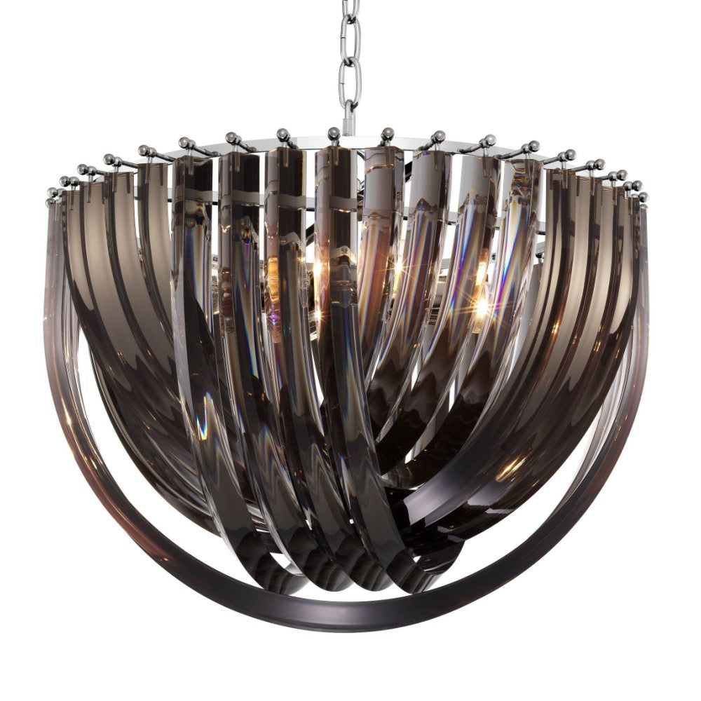 Frostina Lucite Loop Chandelier