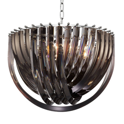 Frostina Lucite Loop Chandelier