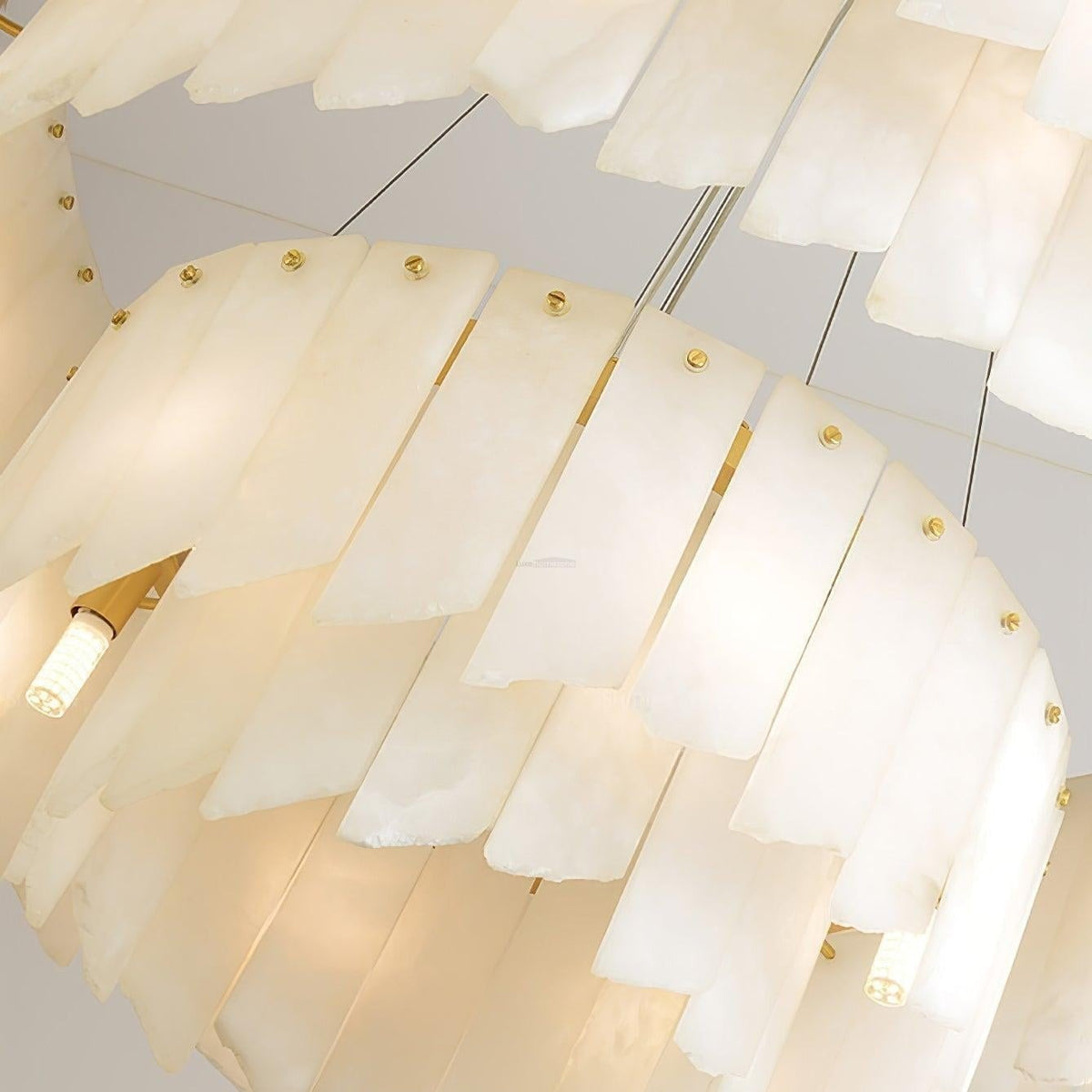 Alabaster Cascade Tiered Chandelier 27.6