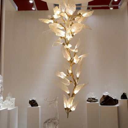 Creative Bionic Resin Leaves Chandelier for Living Room/Dining Room/Staircase
