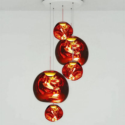 Modern Rock Glass Special Shape Pendant Lighting