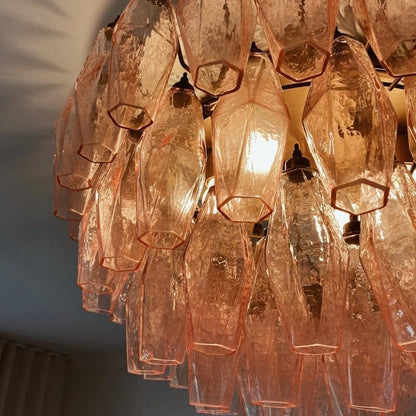 Murano Chandelier – Poliedri – 84 glasses