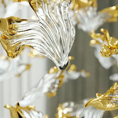 Galaxy Frosted Petals Frozen Chandelier