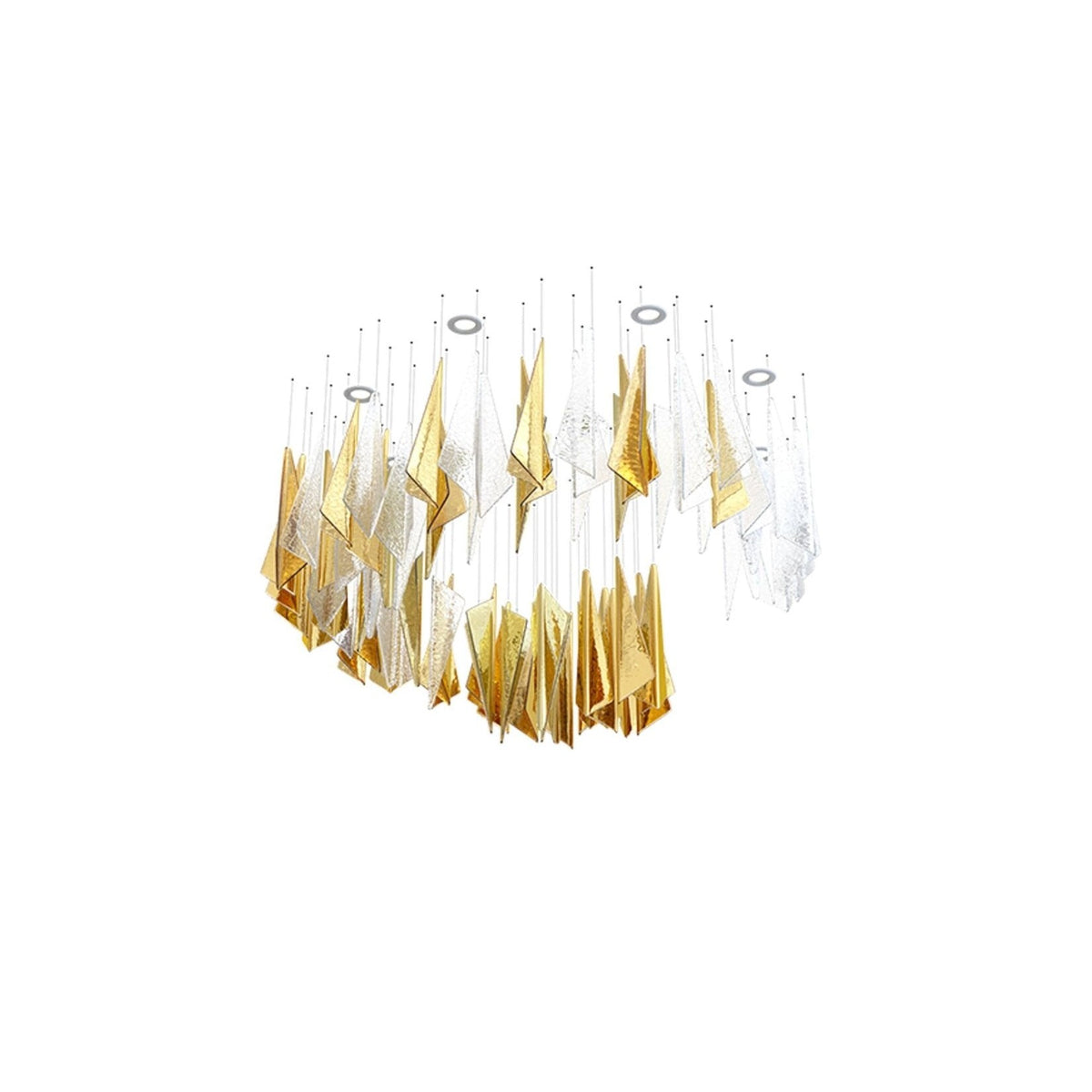 Galaxy Breeze Meteor Shower Crystal Spiral Chandelier