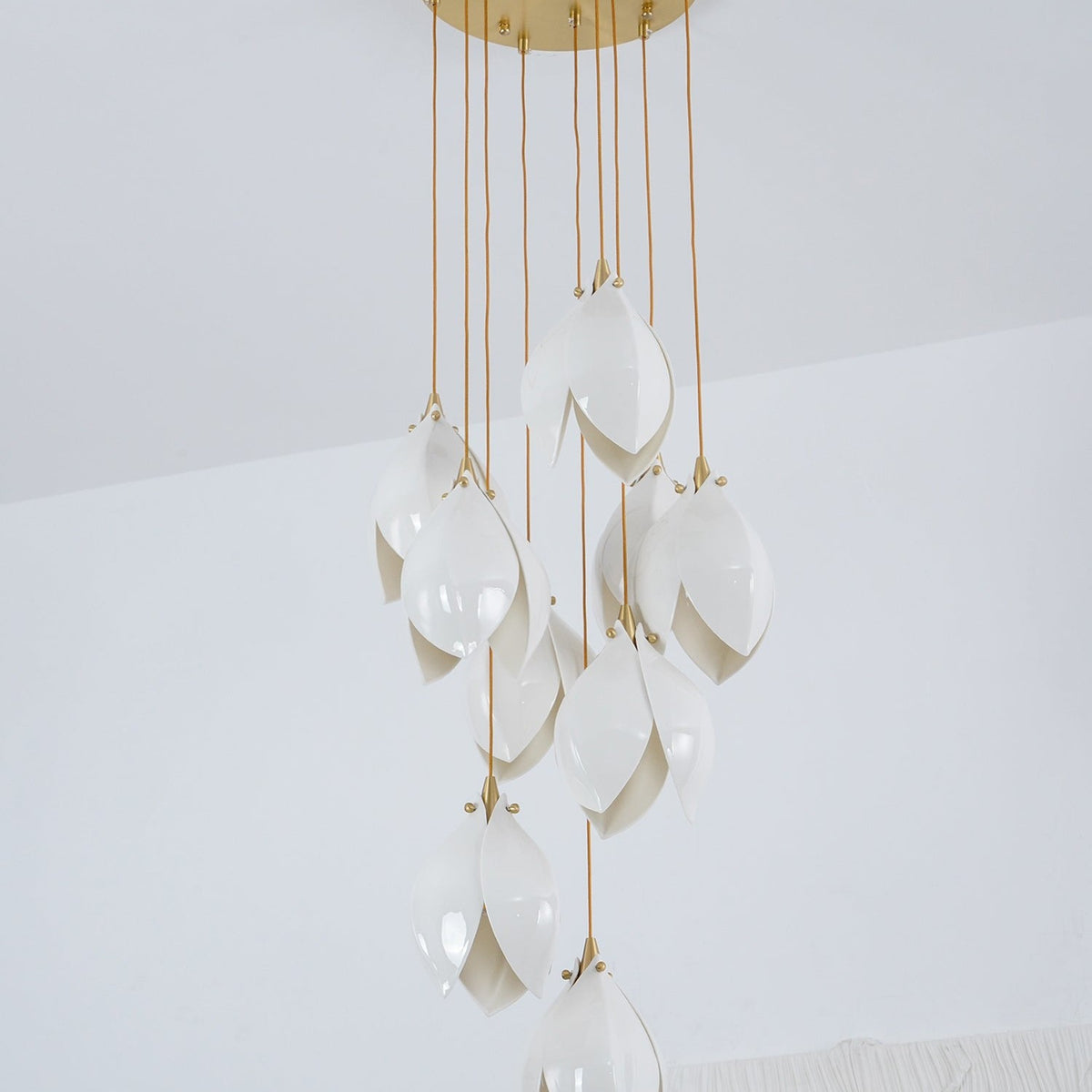 Galaxy Celeste Flora Crystal Spiral Chandelier