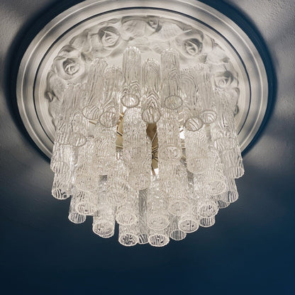 Vintage – Murano chandelier for Venini – 1970 – Transparent