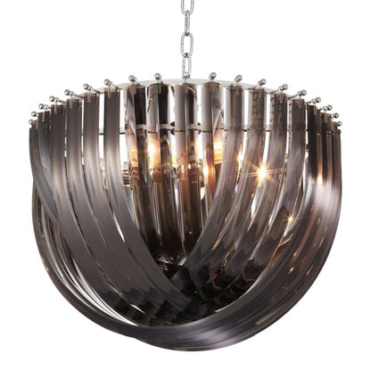 Frostina Lucite Loop Chandelier
