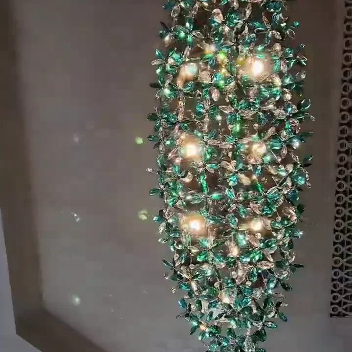 Luxury Crystal Flower Chandelier For Dining Room/Living Room
