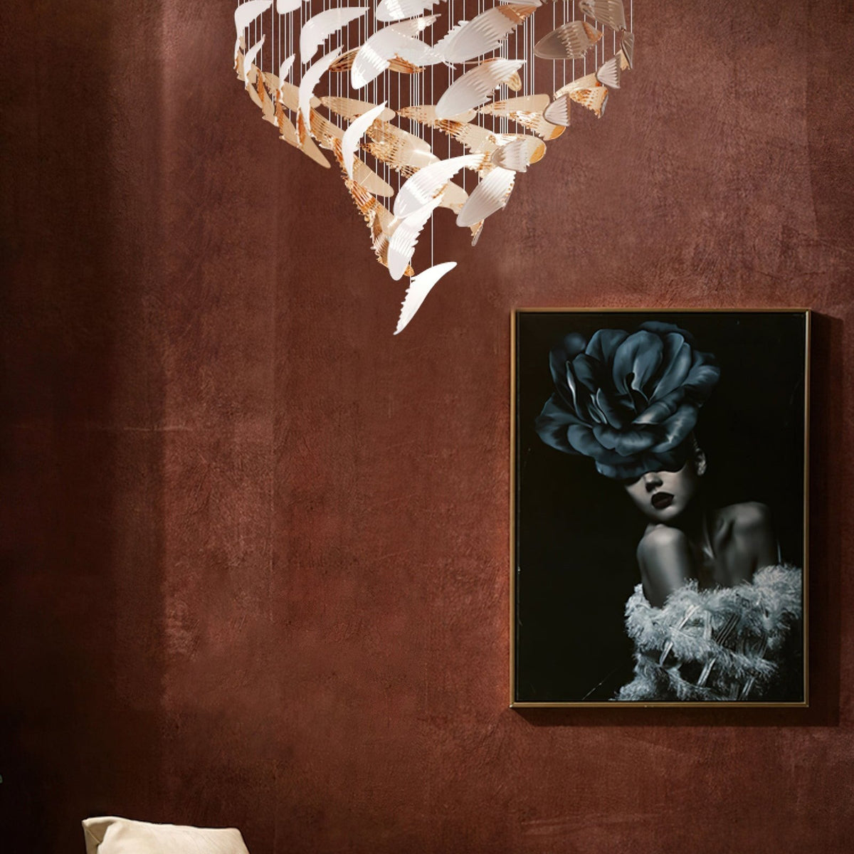 Bennett Meteor Shower Crystal Spiral Chandelier