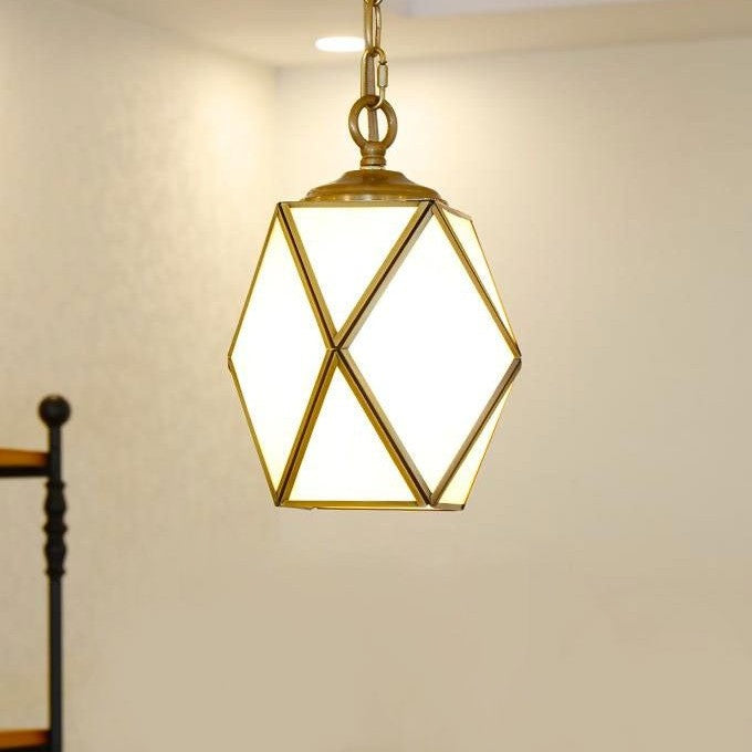 Deniselamp® Gold Art Deco Diamond Pendant Lamp & Chandelier