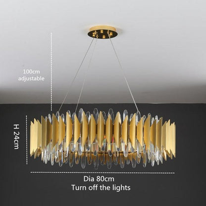 Glacia Halo Crystal Chandelier