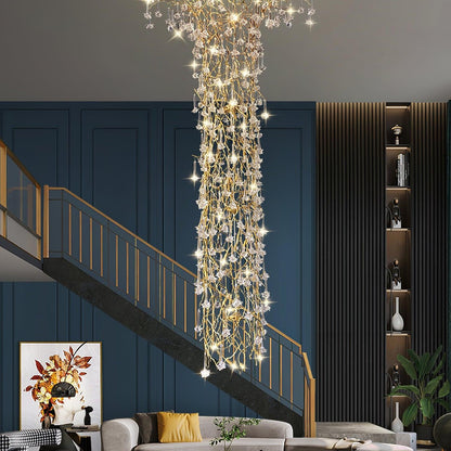 Tree Branch Staircase Chandelier