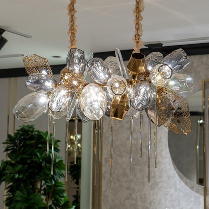 Modern Wine Glass Shape Chandelier Italian Light Luxury Light Fixture for Dining Room/Living Room
