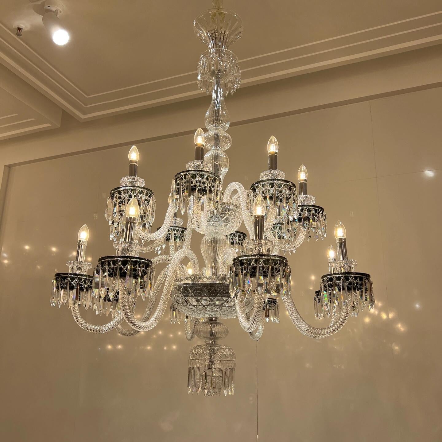 Elegant Crystal Chandelier in Italian Style for Bedroom and Living Room