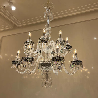 Elegant Crystal Chandelier in Italian Style for Bedroom and Living Room