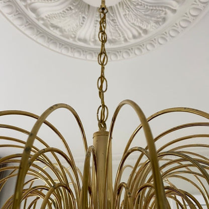 Vintage – Murano Teardrops Chandelier – 70s – Pink prisms