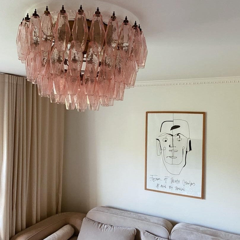 Murano Chandelier – Poliedri – 84 glasses