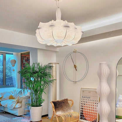 Alien Cloud - French Cream Silk Pendant Chandelier