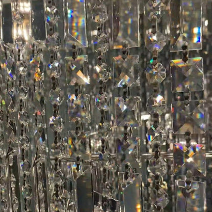 Modern Crystal Tassel Chandelier for Foyer/Staircase