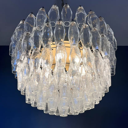 Murano Chandelier – Poliedri – 111 glass – Transparent