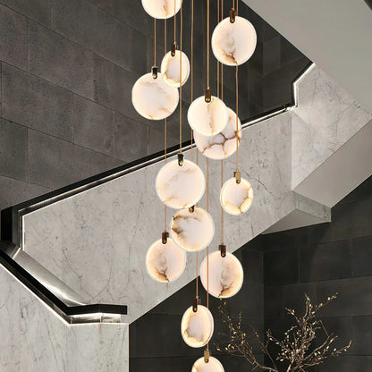 Moonshade Natural Marble Pendant Light Fixture