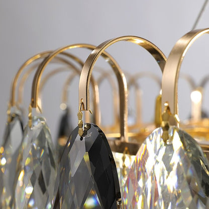 Luxurious K9 Crystal Chandelier Modern Ceiling Light Fixtures Set for Living Room/Dining Room
