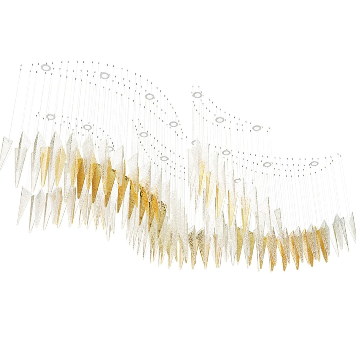 Galaxy Breeze Meteor Shower Crystal Spiral Chandelier