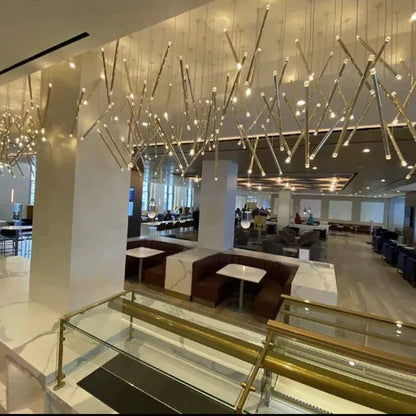 Modern Italian Creative Art Sticks Ceiling Chandelier for Living Room/Staircase/Hotel Lobby