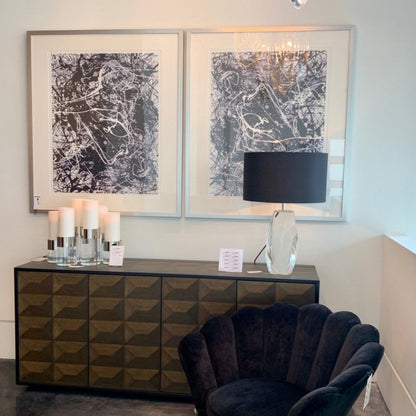 Frostina Lucite Loop Chandelier