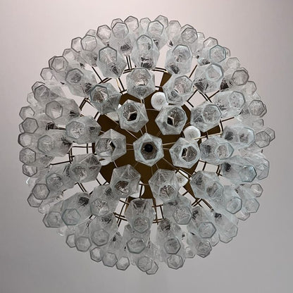 Murano Chandelier – Poliedri – 111 glass – Transparent