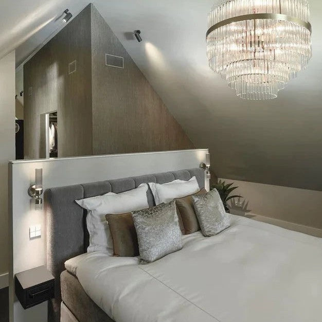 Light Luxury Modern Round Multi-tiered Crystal Chandelier