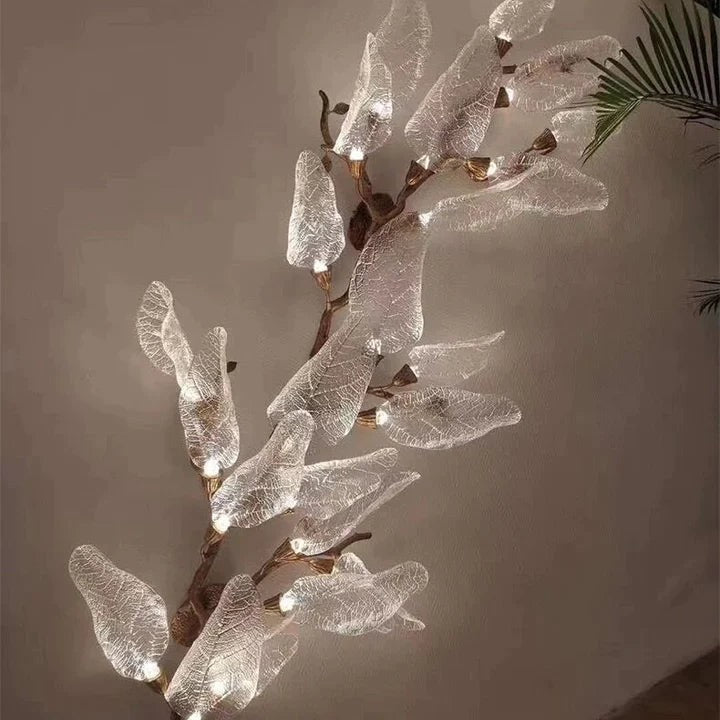 Creative Bionic Resin Leaves Chandelier for Living Room/Dining Room/Staircase
